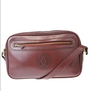 Auth CARTIER vintage Handbag Rare crossbody